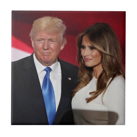 PRESIDENT DONALD TRUMP & MELANIA TEGELTJE (Voorkant)
