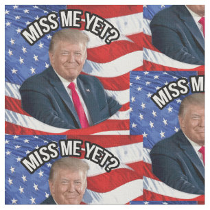 President Donald Trump Miss Toch grappig patriotti Stof