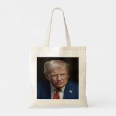 President Donald Trump Officiële Portret Tote Bag (Achterkant)