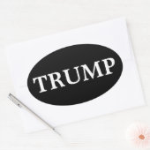 PRESIDENT DONALD TRUMP OVAL BUMPERSTICKER OVALE STICKER (Envelop)