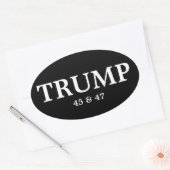 PRESIDENT DONALD TRUMP OVAL BUMPERSTICKER OVALE STICKER (Envelop)