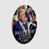 President Donald Trump Photo Keepomwille Ornament (voorkant)