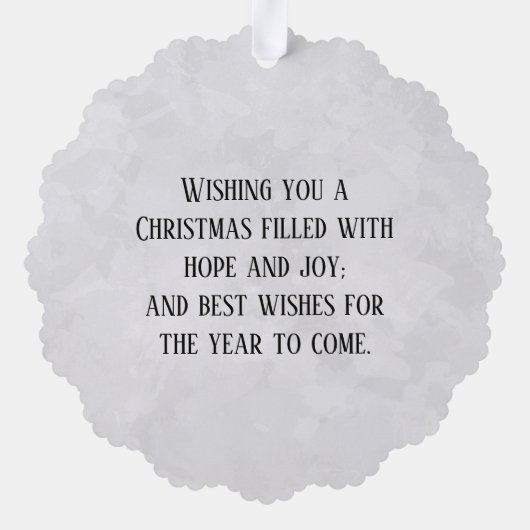 President Donald Trump Photo Keepomwille Ornament Kaart (Achterkant)