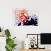 President Donald Trump Poster (Thuiskantoor)