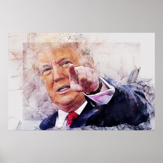 President Donald Trump Poster (Voorkant)