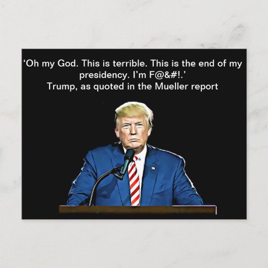 President Donald Trump Quotes Memorabilia Briefkaart (Voorkant)