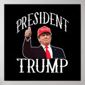 President Donald Trump Red Pet duikt op Poster (Voorkant)