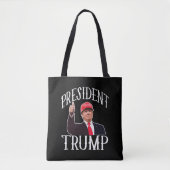 President Donald Trump Red Pet duikt op Tote Bag (Voorkant)