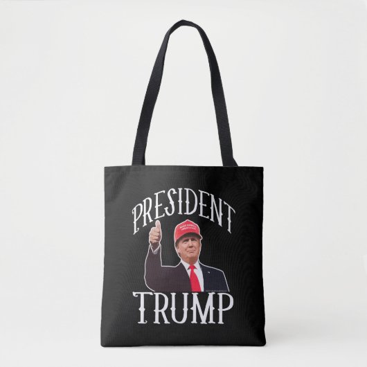 President Donald Trump Red Pet duikt op Tote Bag (Voorkant)