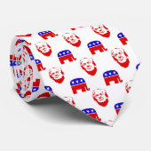 President Donald Trump Republican Emblem Stropdas (Opgerold)