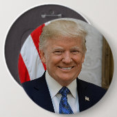 President Donald Trump Ronde Button 6,0 Cm (Voorkant /achterkant)