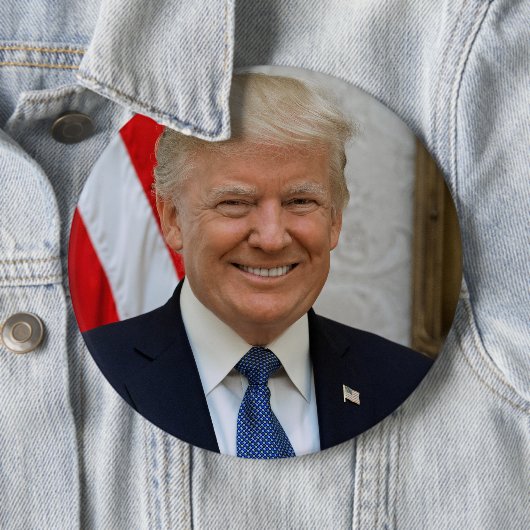 President Donald Trump Ronde Button 6,0 Cm (In situ)