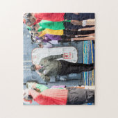 President Donald Trump Salutes Sailors Legpuzzel (Verticaal)