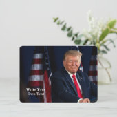 President Donald Trump - Schrijf je eigen tekst (Staand voorkant)