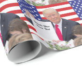 President Donald Trump - Schrijf je eigen tekst Cadeaupapier (Rol Hoek)
