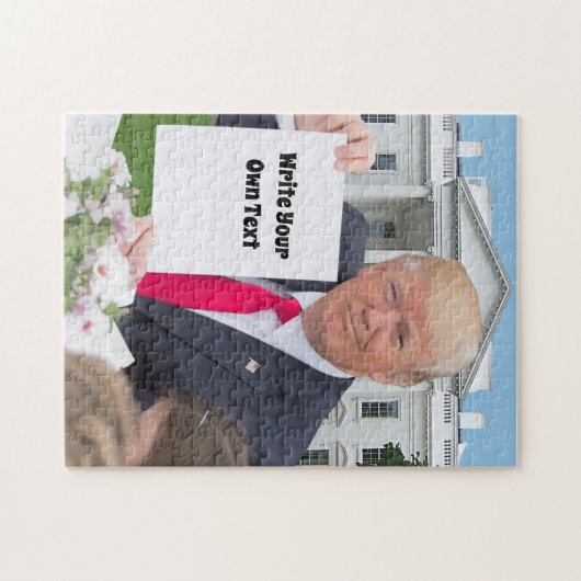President Donald Trump - Schrijf je eigen tekst    Legpuzzel (Horizontaal)
