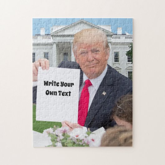 President Donald Trump - Schrijf je eigen tekst    Legpuzzel (Verticaal)