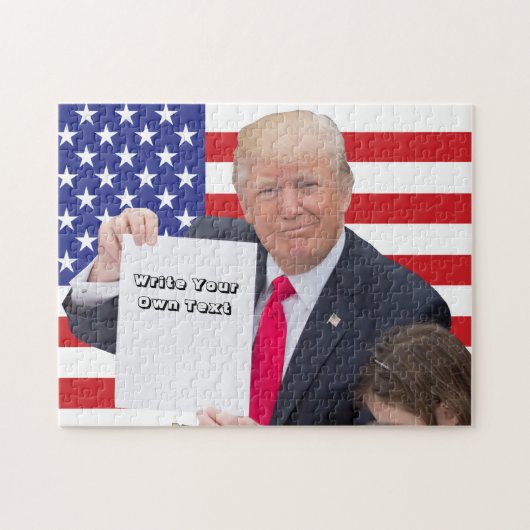 President Donald Trump - Schrijf je eigen tekst Legpuzzel (Horizontaal)
