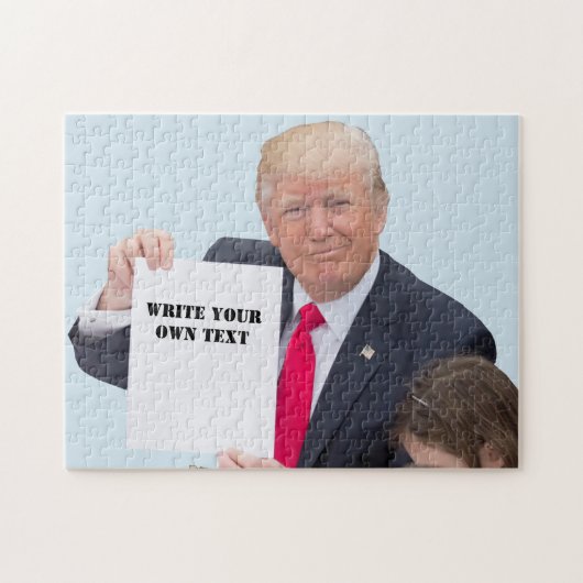 President Donald Trump - Schrijf je eigen tekst Legpuzzel (Horizontaal)