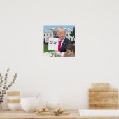 President Donald Trump - Schrijf je eigen tekst Poster (Keuken)