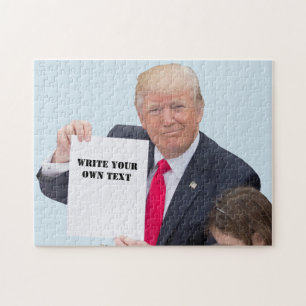 President Donald Trump - schrijf Uw Eigen Tekst Legpuzzel