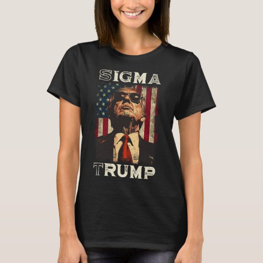 President Donald Trump - Sigma Trump T-shirt (Voorkant)