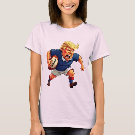 President Donald Trump speelt rugby T-shirt (Voorkant)