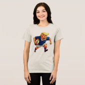 President Donald Trump speelt rugby Tri-Blend Shirt (Voorkant volledig)