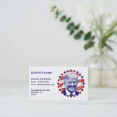 President Donald Trump Stars and Stripes Visitekaartje (Staand voorkant)