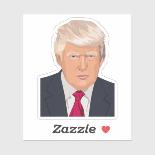 President Donald Trump Sticker (Vel)