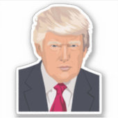 President Donald Trump Sticker (Voorkant)