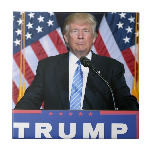 President Donald Trump Tegeltje (Voorkant)