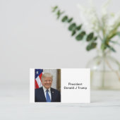 president Donald Trump Visitekaartje (Staand voorkant)