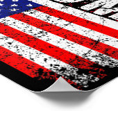 PRESIDENT Donald Trump  Vlag Verenigde Staten Poster (Hoek)