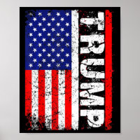 PRESIDENT Donald Trump  Vlag Verenigde Staten