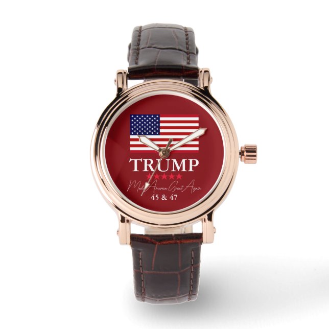 PRESIDENT DONALD TRUMP WOMEN'S WATCH HORLOGE (Voorkant)