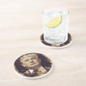 President Donald Trump Zandsteen Onderzetter (Zijkant)