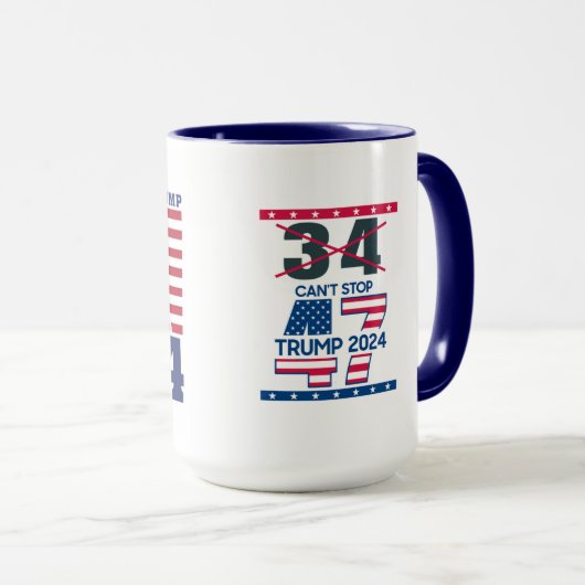 President Donald Trumps Mok Shot - Coffe Cup (Voorkant rechts)