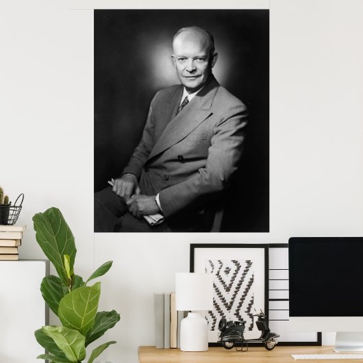  President Dwight D. Eisenhower Fotograaf Poster (Thuiskantoor)