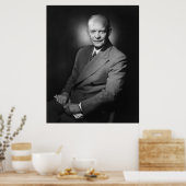  President Dwight D. Eisenhower Fotograaf Poster (Keuken)