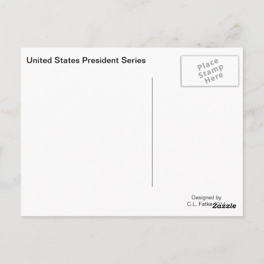 President Dwight Eisenhower Briefkaart (Achterkant)
