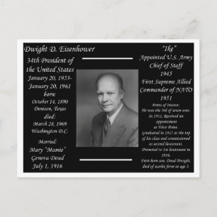 President Dwight Eisenhower Briefkaart