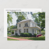 President Eisenhower Boyhood Home, Abilene, Kansas Briefkaart (Voorkant / Achterkant)