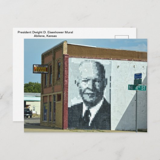 President Eisenhower Briefkaart (Voorkant / Achterkant)