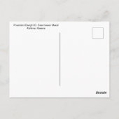 President Eisenhower Briefkaart (Achterkant)