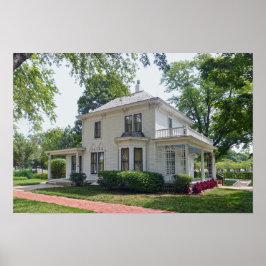 President Eisenhower Jeugdhuis, Abilene, Kansas Poster