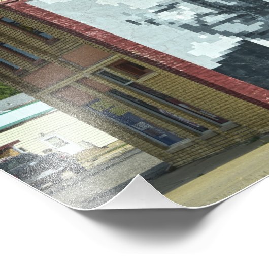 President Eisenhower Mural, Abilene, Kansas Foto Afdruk (Hoek)