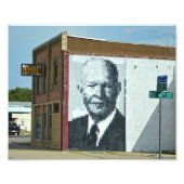 President Eisenhower Mural, Abilene, Kansas Foto Afdruk (Voorkant)