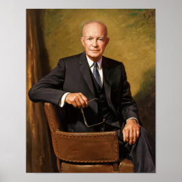 President Eisenhower Painting Poster