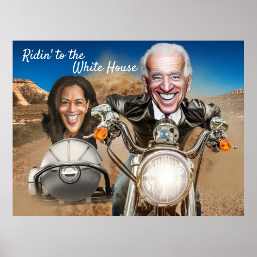 President Elect Joe Biden and Kamala Harris Bikers Poster (Voorkant)